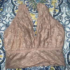 Cosabella Never Say Never Curvy Plungie Longline Bralette in Cinque Size L